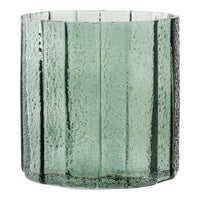 Bloempot Geribbeld Glas Posygroen Ø15 cm