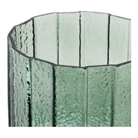 Bloempot Geribbeld Glas Posygroen Ø15 cm
