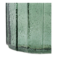 Bloempot Geribbeld Glas Posygroen Ø15 cm