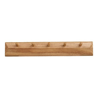 Barco Wandkapstok eikenhout met 5 haken - afbeelding 2