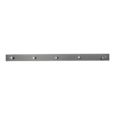 Wandgarderobe Padova mit 5 Haken – schwarz, 70 cm