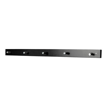Wandgarderobe Padova mit 5 Haken – schwarz, 70 cm