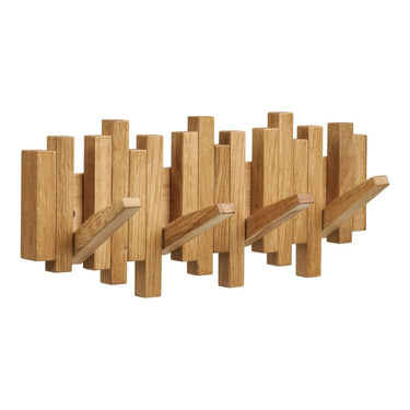 Caltra Wandgarderobe Eiche mit 4 Haken
