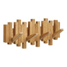 Caltra Wandkapstok eikenhout met 4 haken - naturel - Mooier Thuis