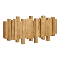 House of Nordic Caltra Wandkapstok eikenhout met 4 haken - Mooier Thuis