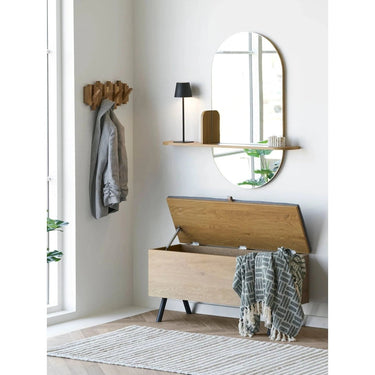 Caltra Wandgarderobe Eiche mit 4 Haken
