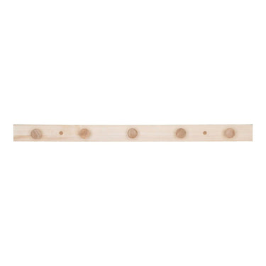 Abano Wandgarderobe aus Pappelholz mit 5 Haken
