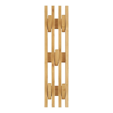 Wandgarderobe aus Bambus von Ember mit 5 Haken