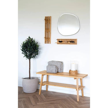 Wandgarderobe aus Bambus von Ember mit 5 Haken