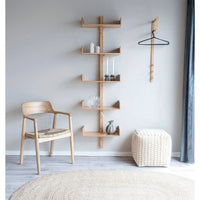 House of Nordic Trento Wandkledingrek bamboe met 3 haken