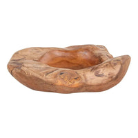 Rio schaal teakhout - naturel - Ø20 × H8 cm - Mooier Thuis