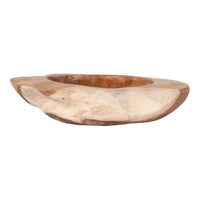 Rio schaal teakhout - naturel - Ø40 × H12 cm - Mooier Thuis