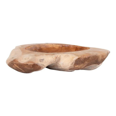 Rio schaal teakhout - naturel - Ø40 × H12 cm