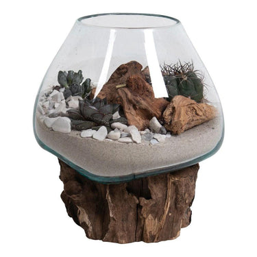 San Marino waterdrop decoratief object - naturel - 15-20 cm