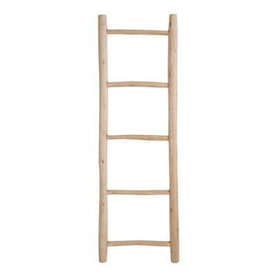 Decoratieve ladder van teakhout - naturel