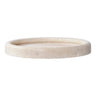 Travertin dienblad - beige - Ø25,5 × 2,5 cm decoratief dienblad - 25,5 cm breed - Mooier Thuis