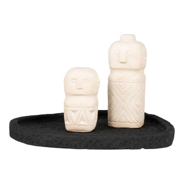 Cementen dienblad - zwart - 26,5 × 26 cm