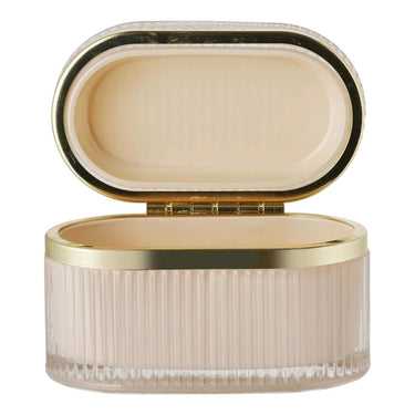 Love sierdoos van glas - nude/messing