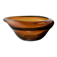 Schaal van glas - rookbruin - Mooier Thuis