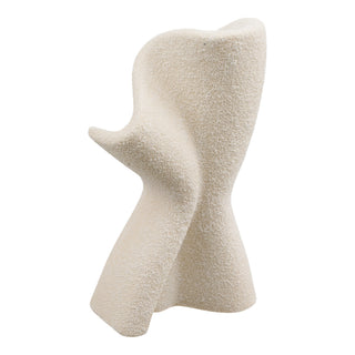 Decoratie Sculptuur Keramiek Gedraaid Wit 23 cm