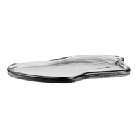 Dienblad Glas Organisch Rookgrijs 30x21 cm