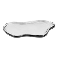 Dienblad Glas Organisch Rookgrijs 30x21 cm