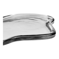Dienblad Glas Organisch Rookgrijs 30x21 cm