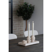 House of Nordic Theelichthouder van travertin – naturel - Mooier Thuis