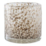 Theelichthouder van glas - lichtbruin - Ø12 × 12 cm - Ø12 × H12 cm - Mooier Thuis