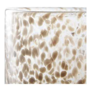 Theelichthouder van glas - lichtbruin - Ø12 × 12 cm