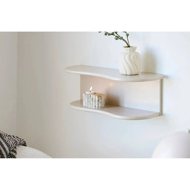 Theelichthouder van cement - bruin/beige - Ø105 × 6 cm