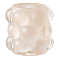 Kandelaar van glas 2 stuks - beige/groen - Ø8 × 8 cm - afbeelding 2