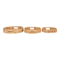 House of Nordic Dienbladen van waterhyacint 3 stuks - naturel