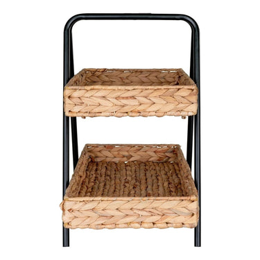 Alfaro dienblad - zwart/naturel - 42 × 23 × 43,5 cm