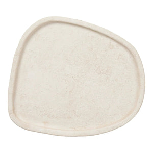 Cement tray - beige - 35 × 30 cm