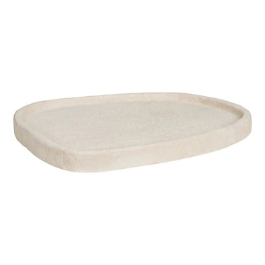 Cementen dienblad - beige - 35 × 30 cm