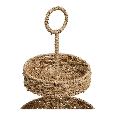 Rifbjerg dienblad - naturel - Ø25 × 40,5 cm