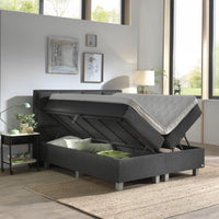 Opbergboxspring Grande Antraciet – 180x200 cm