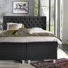 Opbergboxspring Urus Antraciet – 140x200 cm - geweven stof en metaal - Mooier Thuis