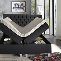 Opbergboxspring Urus Antraciet – 160x200 cm