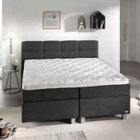 Boxspring Gustavo Antraciet – 140x200 cm