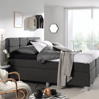 Boxspring Gustavo Antraciet – 140x200 cm