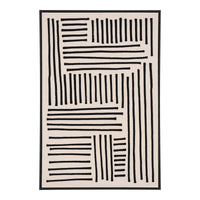 Lipari canvasafdruk zwart/beige 60x90 cm - Mooier Thuis