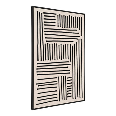 Lipari Leinwanddruck schwarz/beige 60x90 cm