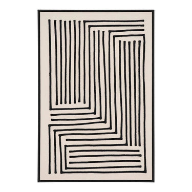 Lipari Leinwanddruck Nr. 3 – schwarz/beige 60 x 90 cm