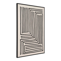 House of Nordic Lipari Canvasprint Nr. 3 - zwart/beige 60x90 cm