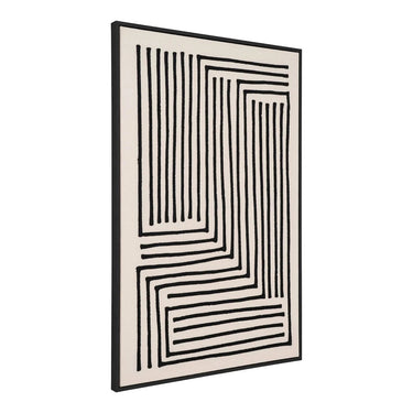 Lipari Leinwanddruck Nr. 3 – schwarz/beige 60 x 90 cm