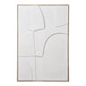 Relief wanddecoratie canvas No.2 - wit - Mooier Thuis