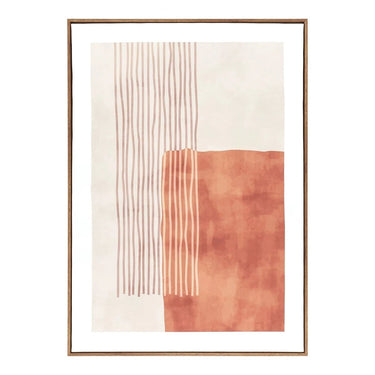 Mina Leinwanddruck – beige/braun 50 x 70 cm