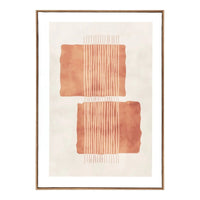 Mina Canvasafdruk Nr.2 - beige/bruin 50x70 cm - Mooier Thuis